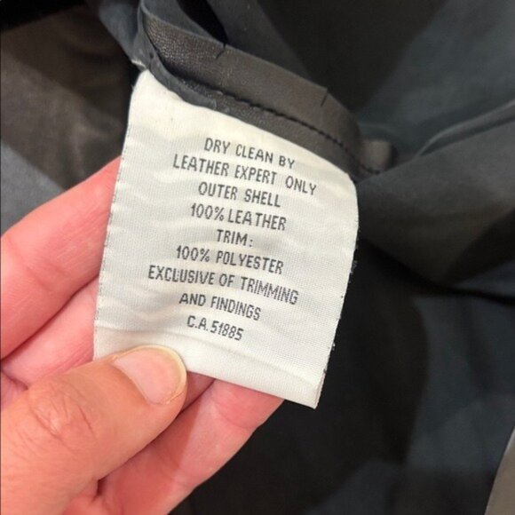 SAS sportswear Black Leather Skirt missing size tag size large new - Picture 6 of 7